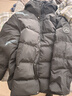 森马90绒子|四防羽绒服男冬连帽中长款男士羽绒服保暖厚外套 黑色（灰鸭绒）90001 XL 实拍图