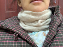 帕什【新款】羊绒脖套女100％山羊绒镂空提花假领子暖针织围脖PS-55 无染色米驼 均码 实拍图