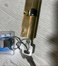 初工防盗门锁芯黄铜大门入户门锁家用通用型锁心 75mm偏芯32.5+42.5 实拍图