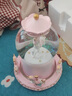铂呐苓生日礼物女水晶球八音盒摆件音乐盒旋转木马送小女朋友闺蜜老师 旋转木马粉 音乐+灯光+飘雪+外转 实拍图