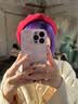 圣图朗液态小羊皮草莓小熊适用iphone17promax苹果15手机壳13新款14plus高级感女12全包16卡通男11保护套 液态小羊皮草莓小熊-草紫色 iPhone 15 Pro Max 实拍图