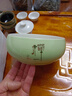 豹霖 茶洗缸大号特大水盂功夫笔洗茶具盆配件大全陶瓷器家用品中式 茶洗中号-翡翠绿-禅字 实拍图