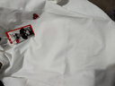 查尔斯桃心 华夫格圆领卫衣男女同款春秋季爱心刺绣百搭宽松长袖套头打底衫 白色 M 实拍图