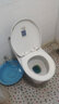 欧吉美  马桶盖通用坐便器盖子家用加厚盖板老式抽水马桶圈器配件缓降静音 豪华款V型（上装） 实拍图