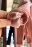 红豆内衣女纯色棉莫圆领秋衣秋裤女薄款百搭打底保暖内衣 黛紫175 实拍图