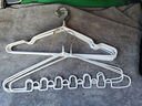 匠心凌【现货速发】衣架 加粗无痕晾衣架 阳台衣服架子衣挂防滑衣撑 吊带衣架85g-白色3支 实拍图