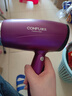 康夫（CONFU）电吹风机家用大功率1800W旅行便携电风筒便携式大学校园可折叠学生宿舍寝室吹风筒大风力吹头发 浅紫色 实拍图