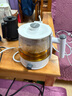 友家铺子（Biooner）煮茶器养生壶喷淋式煮茶壶玻璃烧水壶电热水壶蒸茶壶 蒸茶器 泡花茶壶 白色升级款 0.8L 实拍图