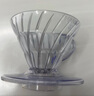 HARIO 日本V60耐热树脂咖啡滤杯滴滤式咖啡过滤配量勺家用咖啡器具滤杯 1-2人份透明色滤杯+量勺 实拍图