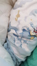 babycare初生婴儿超轻暖花瓣抱被新生儿包被哈沃伊云岛蓝-薄夹棉-88*90cm 实拍图