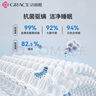 洁丽雅（Grace）3A抗菌塔芙绒加厚双面绒盖毯宿舍毯子午睡毯 茶绿1.5*2M 实拍图