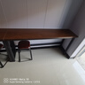 逐巷靠墙吧台桌长条桌家用阳台靠墙窄桌子奶茶店酒吧高脚桌椅组合商用 【矮款】深胡桃色140*40*75cm 实拍图