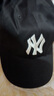 MLB官方男女帽子明星同款软顶棒球帽春春运动遮阳鸭舌帽情人节礼物 纽约洋基队/黑色/66 均码 F 实拍图