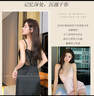 浪莎吊带睡裙女性感薄款夏蕾丝冰丝大码家居服仿真丝带胸垫女士睡衣 实拍图