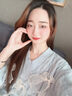 尚福鑫珠宝银饰女士项链2025年新款纯银双环爱心银项链轻奢高级感送女友礼物 环扣爱心项链·金色款 925银 实拍图