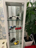 三箭展示柜乐高玩具模型手办玻璃红酒展柜荣誉透明防尘可定制可装灯带 【四层】长40宽40高160cm(单门) 【黑色】不含灯带 实拍图