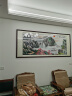良品大师流水生财山水画办公室挂画中式客厅装饰画靠山图茶室字画风景壁画 富春山居图A1 106*249cm宣纸+红木框（大气款） 实拍图
