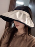 牧尔西防晒帽贝壳遮阳帽2025新款夏季户外黑胶可折叠防紫外线太阳帽子女 实拍图
