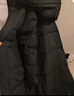 京东京造羽绒服女长款过膝冬季加长加厚东北极寒外套青光黑 XL 实拍图