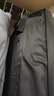 罗蒙（ROMON）商务职业正装男士白衬衫加绒加厚工装男装长袖衬衣男黑色3XL 实拍图