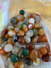 花玲珑 南京雨花石原石天然鹅卵石石头花盆鱼缸装饰彩石头彩色小石子 2-3厘米圆形（1斤30-40颗） 实拍图