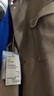 无印良品（MUJI）男女通用羊毛混立领中长大衣男式女式毛呢外套秋冬格雷系BDA16A2A 米色 L-XL 实拍图