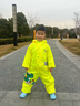 牧萌 儿童雨衣男童连体套装防水全身幼儿园女孩小童 挖掘机恐龙 XL  实拍图