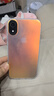 暴走 适用苹果xr手机壳 iphone xr保护套 硅胶软边简约半透明全包防摔镭射渐变高级感磨砂硬壳 实拍图