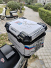 星骑侠摩托车尾箱uy125全铝合金尾箱外卖大容量450踏板电动车后备箱餐箱 02款50L银版花+内衬+快拆碳钢 实拍图