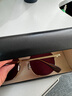 RHOTEM法国品牌新款防晒墨镜防紫外线时尚个性开车男士眼镜复古太阳镜女 金框摇滚红【专柜品质】 实拍图
