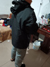 西域骆驼（VANCAMEL）冲锋衣款式女男三合一可拆卸短外套防风保暖加厚登山服情侣滑雪服 23658黑色-男【三合一可拆内胆】 L 实拍图