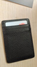欧凡卡蒂超薄小卡包男士真皮银行卡卡夹女卡片套名片夹证件包收纳包卡片包 黑色 实拍图