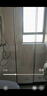 九牧（JOMOO） 【定制】极简整体淋浴房一体式浴室隔断一字型屏风三门联动E16  雅黑 光玻1.4-1.49m（高2m） 实拍图