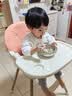 suzzt德国宝宝餐椅多功能便携式儿童餐桌椅子婴儿用吃饭座椅 象牙白+粉色布套 实拍图