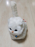 亦趣仿真猫玩偶会叫小猫咪毛绒玩具摆件可爱猫咪公仔儿童生日新年礼物 纯白会叫猫咪+铃铛 实拍图