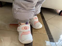 基诺浦学步鞋棉鞋冬季保暖摇粒绒8-18个月男女童鞋GB2355白色 实拍图