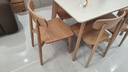 全友家居现代简约北欧风餐椅实木客餐厅家用吃饭凳子阳台休闲靠背椅子 实拍图