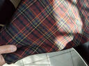 百图betu女装冬季新款半身裙高腰显瘦裙子格子毛呢A字半裙2412T20 砖红 M 实拍图