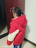 WALNUT DUCK小黄鸭儿童冬季新款羽绒内胆套装连帽拼色冬装休闲外套XT112 红色（三件套） 130 （建议身高125-135cm） 实拍图