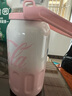 格米（germ）可口可乐保温杯男女士运动水杯大容量健身吸管杯子850ML霞光粉 实拍图