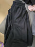 顶峰保罗（Dingfengbaoluo）工装裤男款冬季加绒束脚裤宽松潮牌休闲长裤男 FK6603 黑色L 实拍图