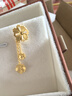 周生生黄金耳钉 花韵系列格桑花足金耳饰  86942E计价 4.65克(含工费160元) 实拍图