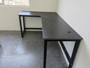 馨美凯转角电竞桌双人电脑桌台式书桌书架一体组合洞洞板桌子拐角游戏桌 左转角【单桌】碳纤色 长180cm宽120cm 实拍图