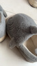 朴西棉拖鞋室内家用2024冬季保暖包跟厚底防水防滑月子鞋女加绒加厚 太空灰 均码 44-45（适合4344） 实拍图