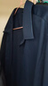 罗蒙（ROMON）纯色商务职业正装男士衬衫工装男装长袖衬衣男CS108藏青色2XL 实拍图