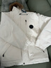 Teenie Weenie小熊男装简约休闲羽绒服秋冬大毛领情侣款羽绒服 白色 XL (180) 实拍图