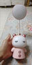 卡通娃娃灯USB充电台灯学生led护眼床头灯氛围宿舍学习小夜灯七夕 少女粉色【充电款】吉祥娃娃灯 实拍图