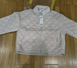 森马（Semir）棉服女灯芯绒翻领菱形格复古2024冬三防宽松轻薄棉衣109724112007 实拍图