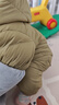 巴拉巴拉童装婴儿羽绒服宝宝轻薄连体衣抱衣爬服儿童冬装男童女童可爱萌趣 黄绿色调-白鸭绒 80 cm-充绒量42g 实拍图