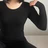 浪莎打底衫女秋季新品单件秋衣双面磨绒修身显瘦保暖女士棉毛衫上衣 实拍图